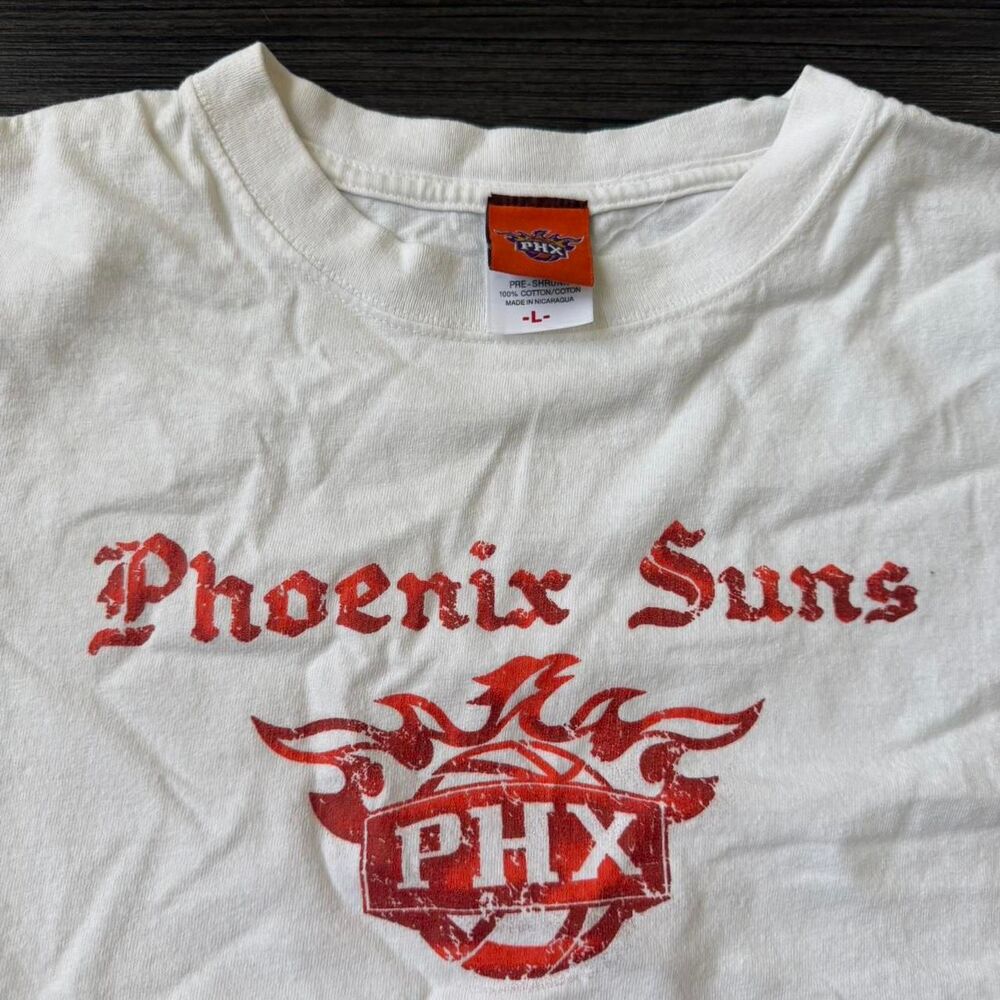 Vintage 00s Y2K Affliction style Phoenix Suns NBA white Tee Size Large